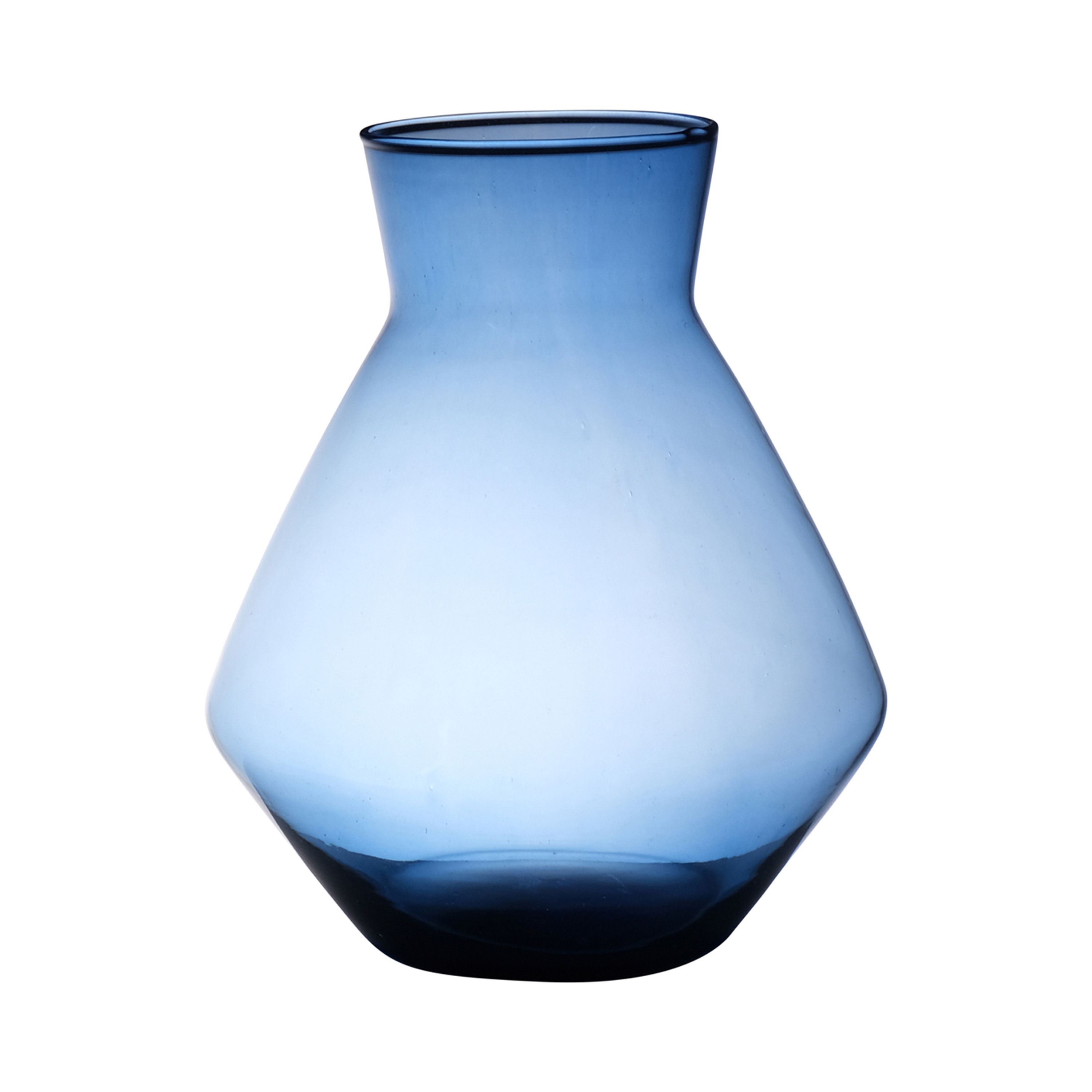 Hakbijl Glass Bloemenvaas Alexandra transparant blauw eco glas D25 x H30 cm