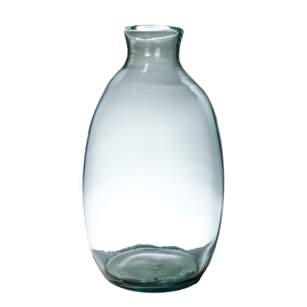 Hakbijl Glass Bloemenvaas Cheryl transparant eco glas D18 x H30 cm flesvaas