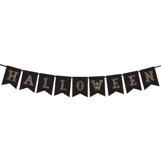Halloween feest-party banner letterslinger versiering karton 175 cm