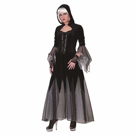 Halloween verkleed jurk vampier zwart