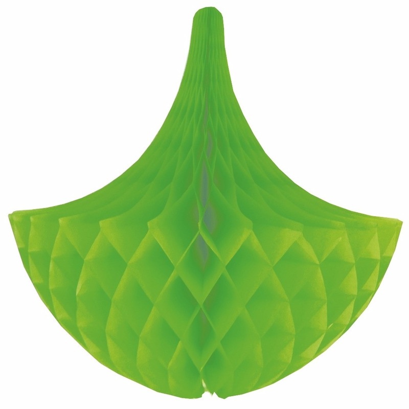 Hangdecoratie kroonluchters groen 35 cm