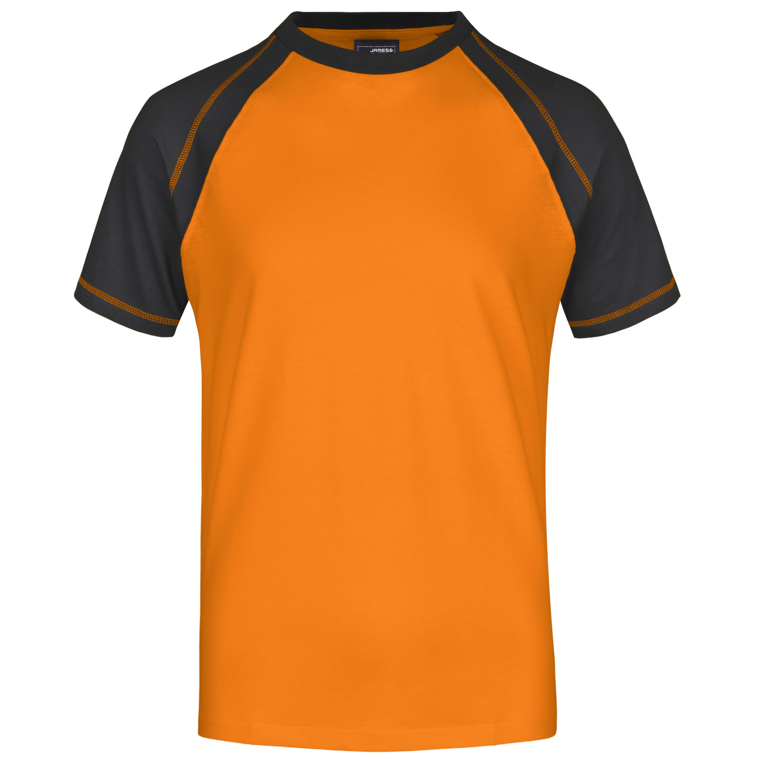 Heren t-shirts oranje/zwart