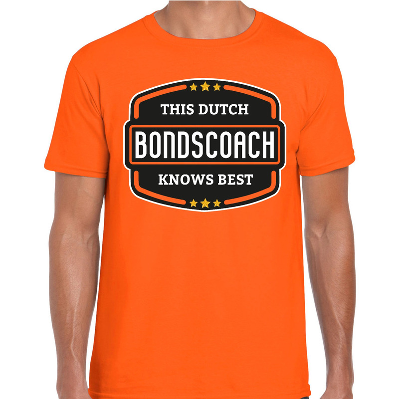 Holland-Nederlands elftal supporter t-shirt oranje voor heren