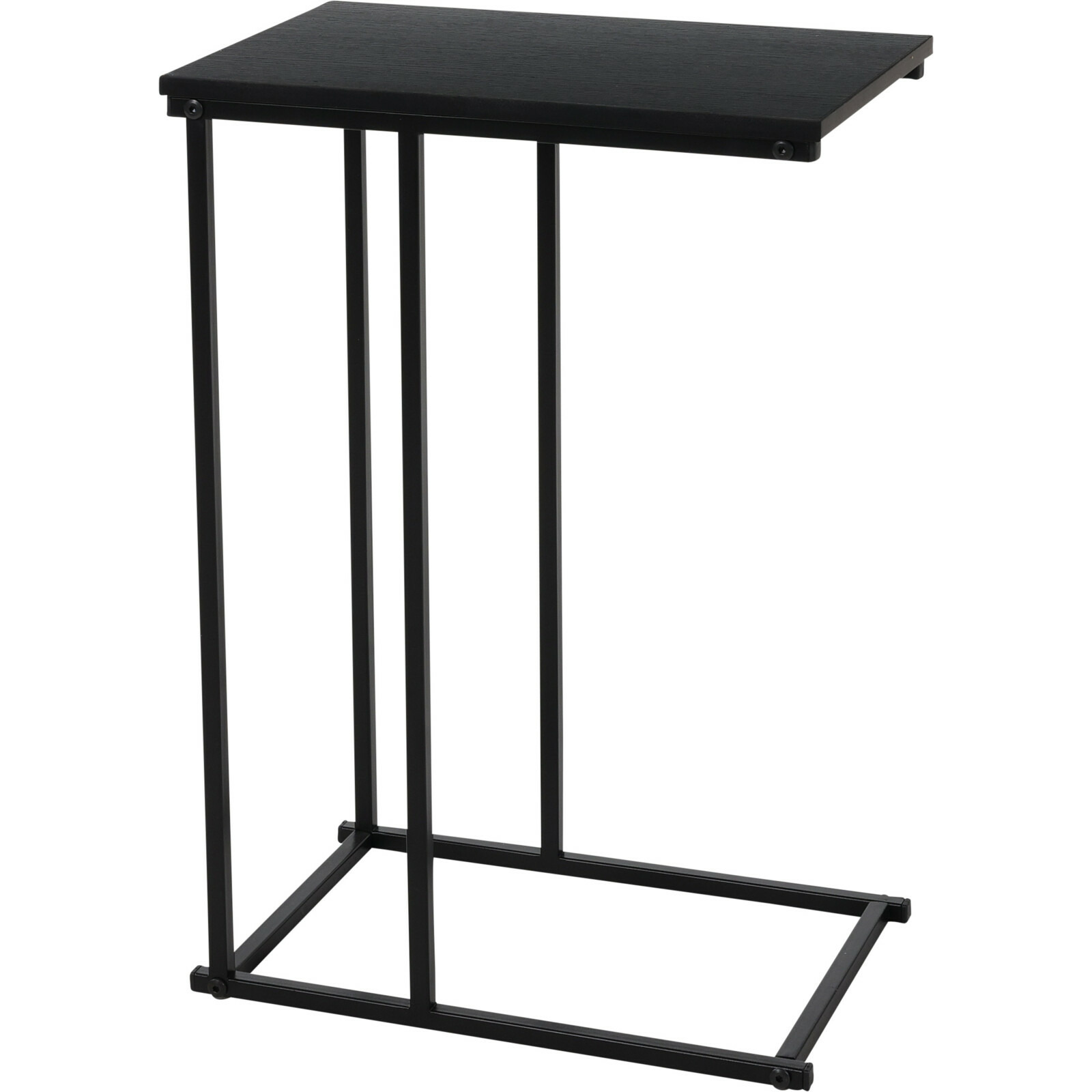 H&S Collection banktafel zwart metaal 40 x 26 x 58 cm