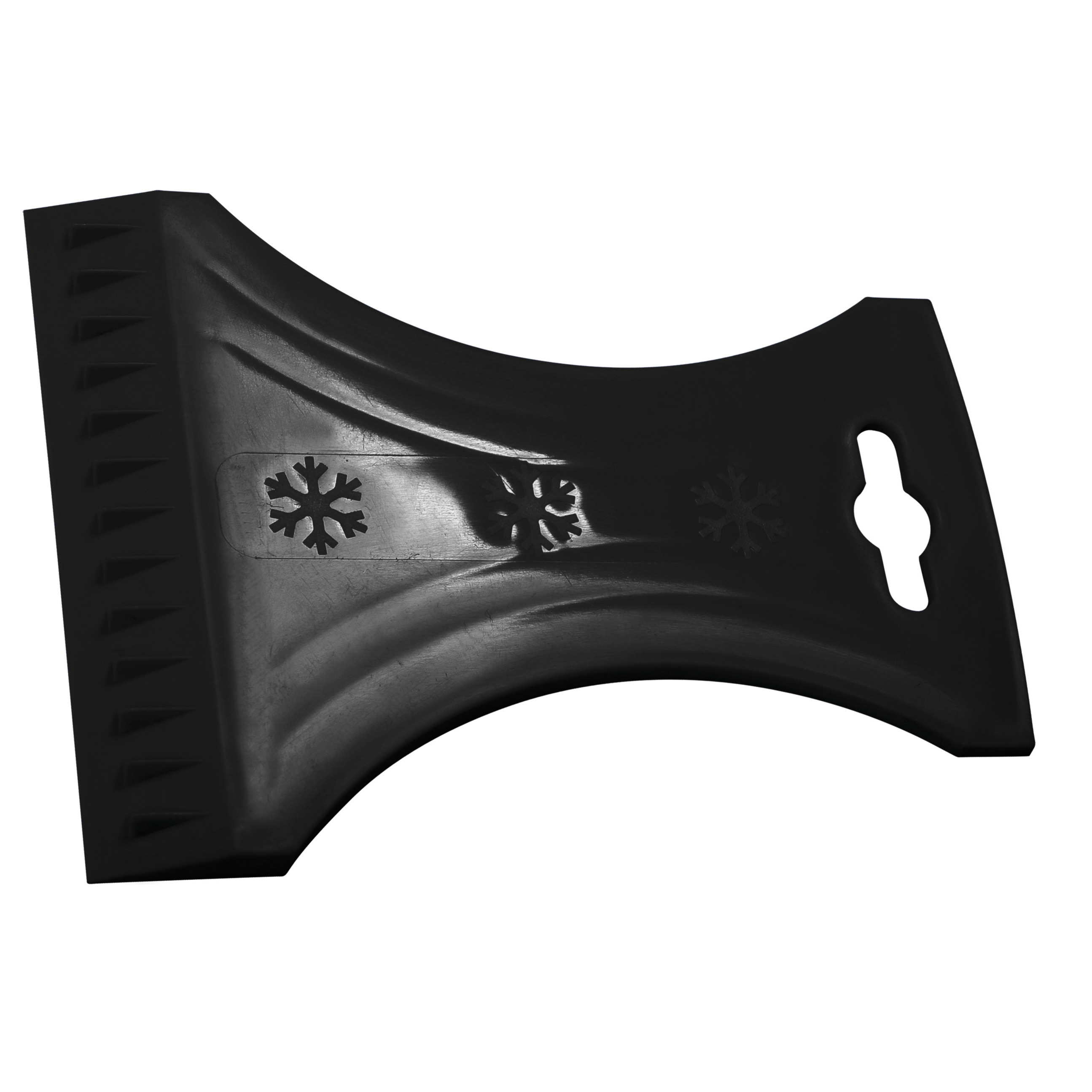 IJskrabber-raamkrabber zwart kunststof 10 x 13 cm