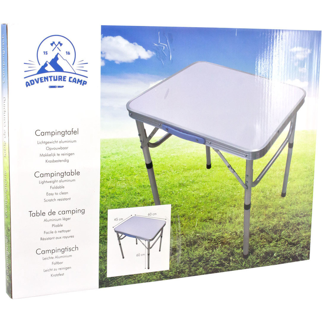 Inklapbare tafel voor op de camping 60 x 45 cm