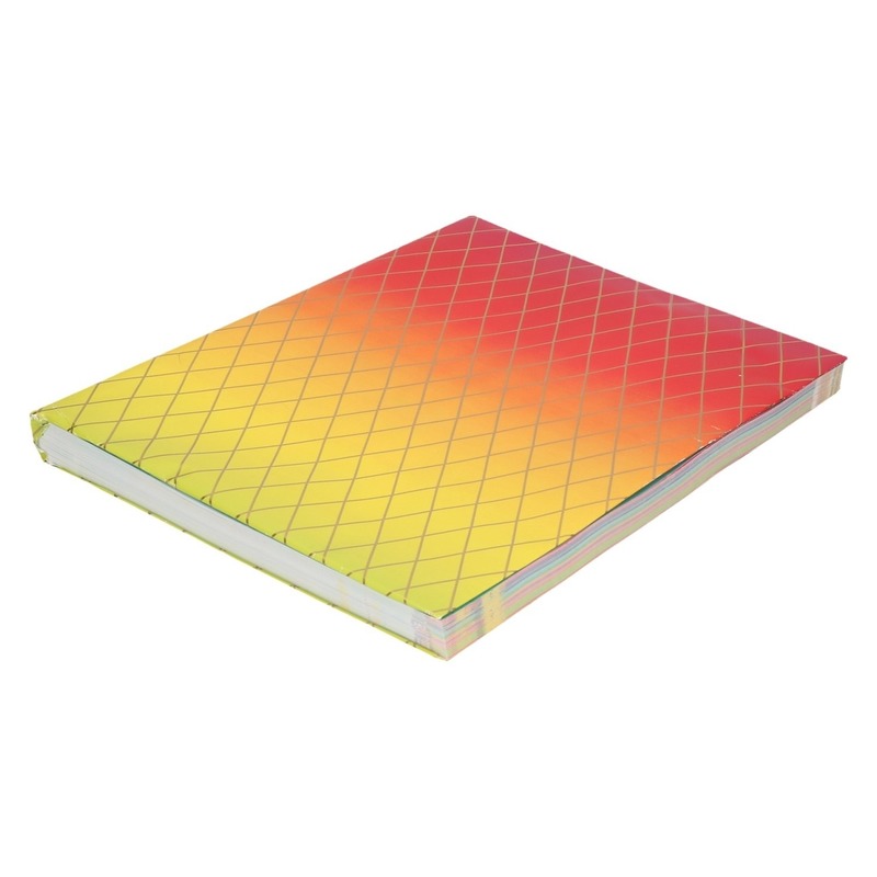 kaftpapier regenboog kleuren en grafische print 200 cm