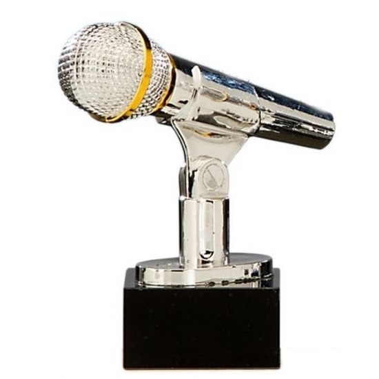 Karaoke winnaars beker-prijs-award 17 cm