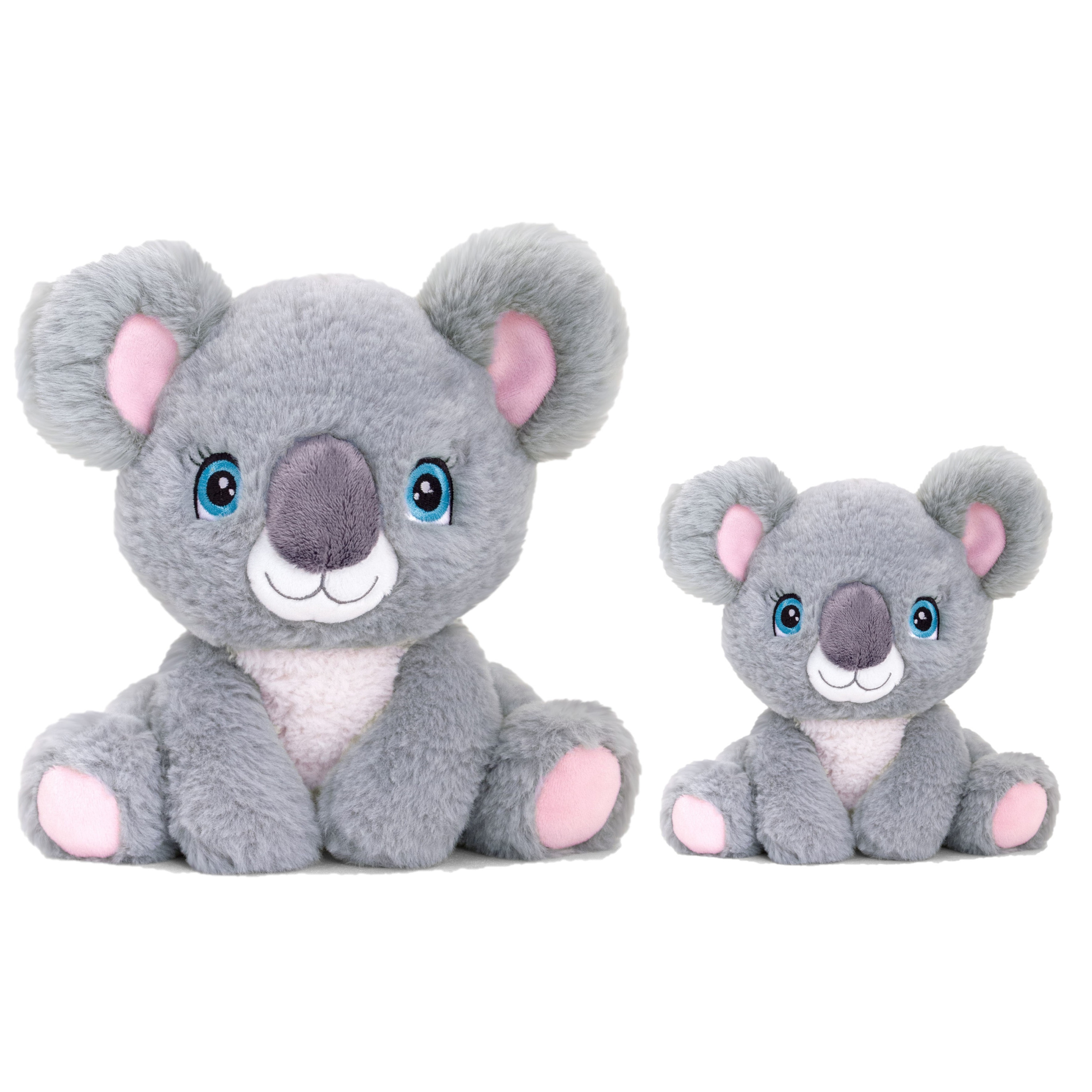 Keel Toys Pluche knuffel dieren set 2x koala beertjes 14 en 25 cm