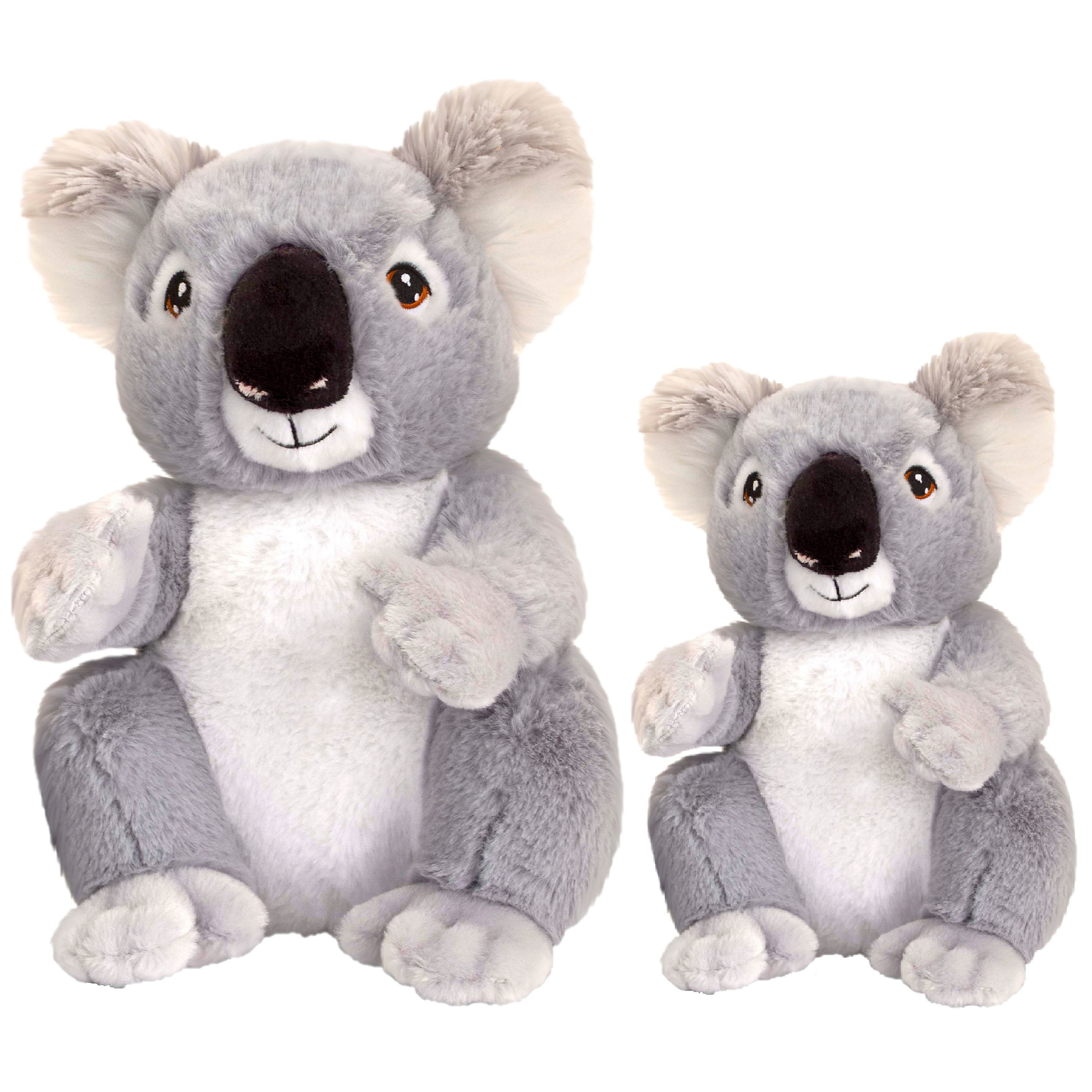 Keel Toys Pluche knuffel dieren set 2x koala beertjes 18 en 26 cm