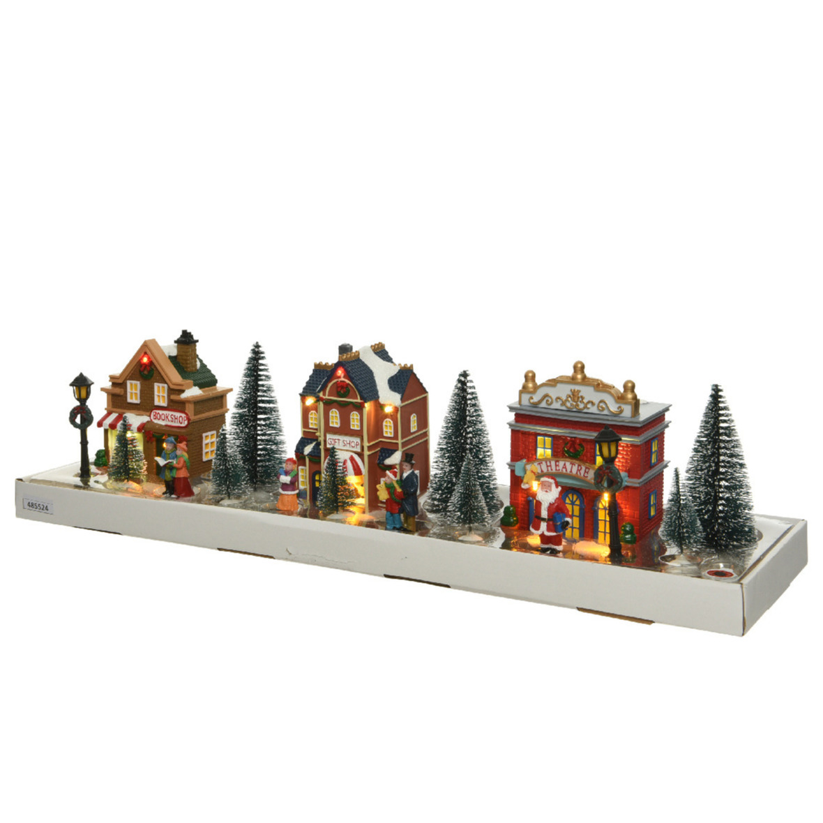 Kerstdorp 17-delige set met huisjes, figuren en verlichting