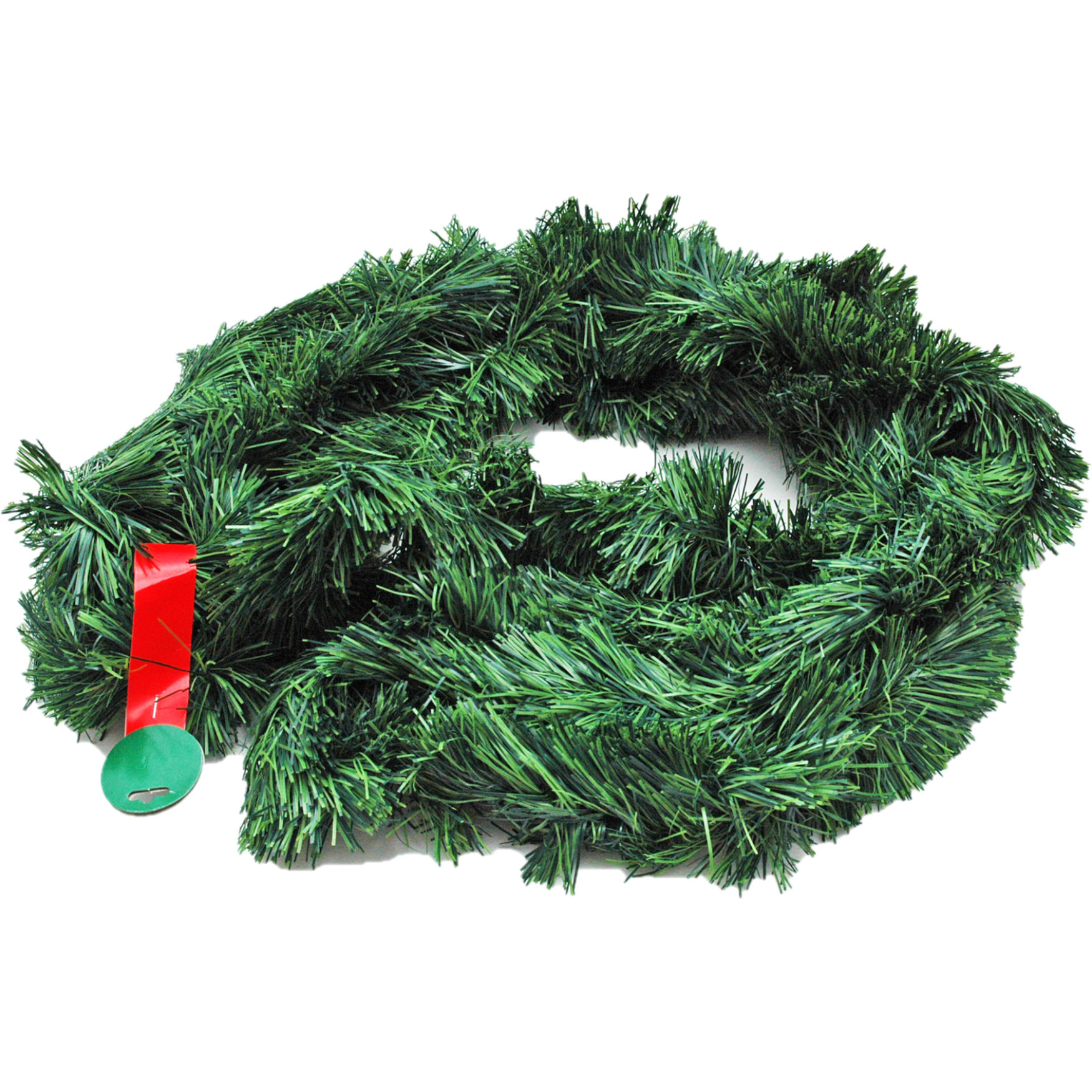 Kerstslinger dennen guirlande groen L10 mtr x B10 cm kunststof