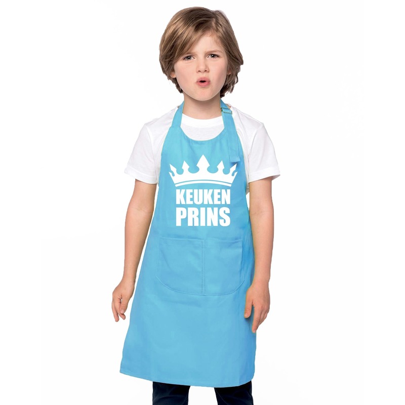 Keukenschort Keukenprins blauw jongens