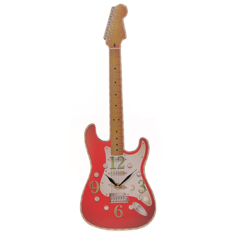 Klok Elektrisch gitaar rood 50 cm stratocaster