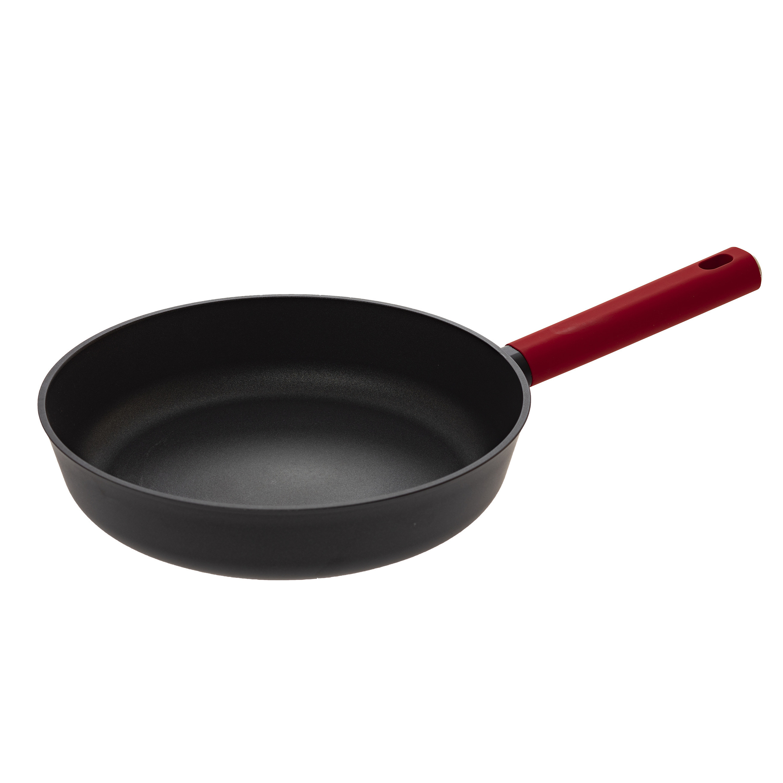 Koekenpan Alle kookplaten geschikt zwart-rood dia 27 cm