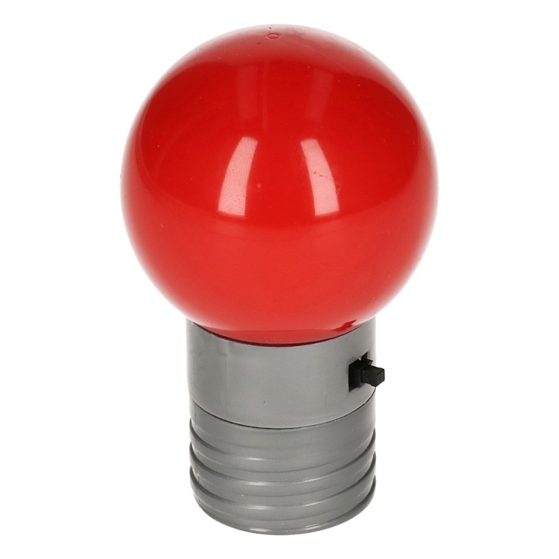 Koelkast magneten met LED lamp rood 4,5 cm