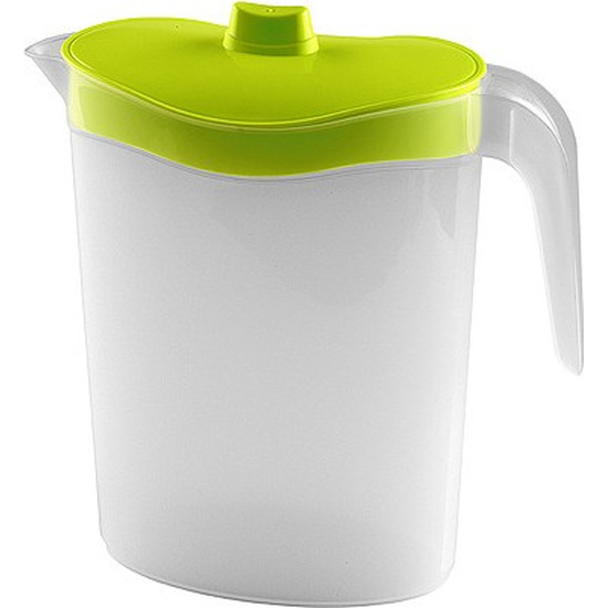 Kunststof schenkkan 2,5 liter met groen deksel