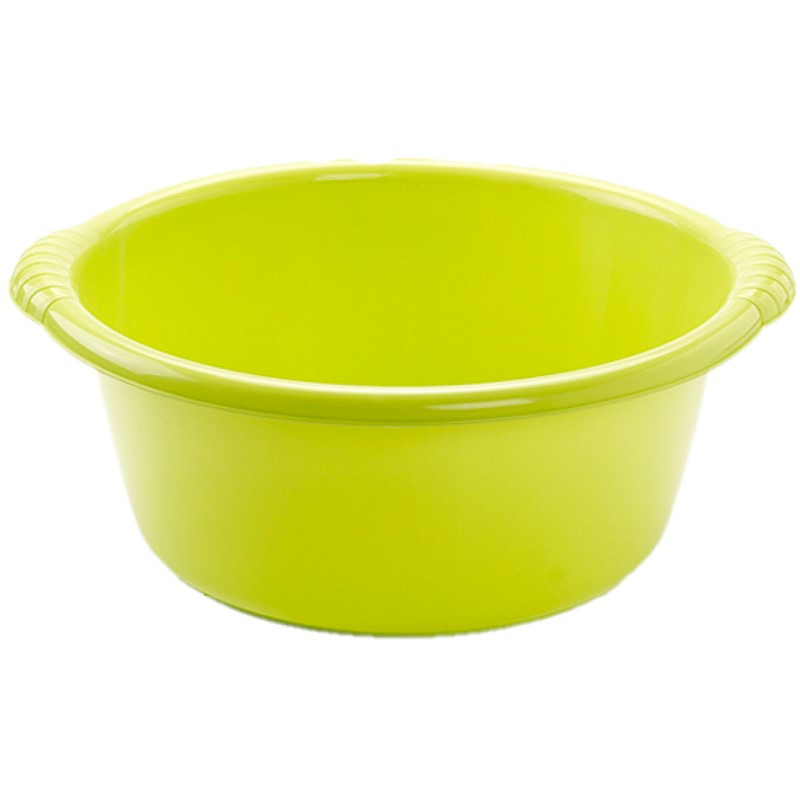 Kunststof teiltje-afwasbak rond 10 liter groen