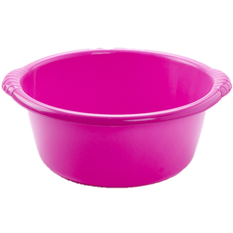 Kunststof teiltje-afwasbak rond 10 liter roze