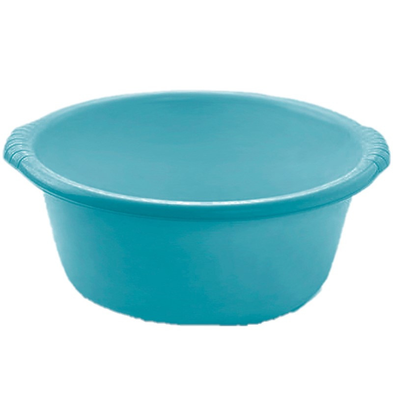 Kunststof teiltje-afwasbak rond 10 liter turquoise