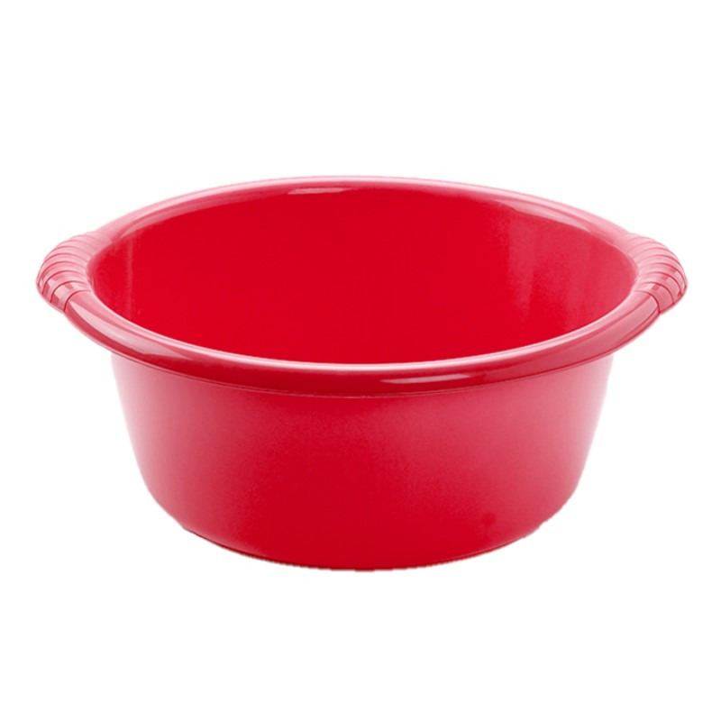 Kunststof teiltje-afwasbak rond 25 liter rood
