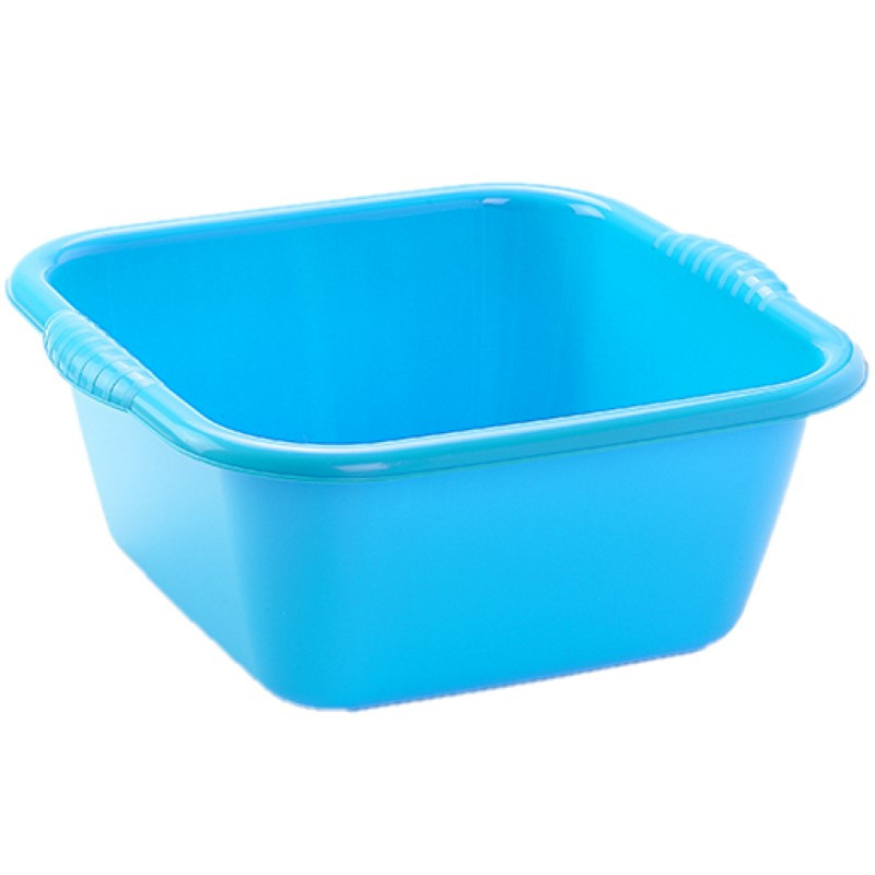 Kunststof teiltje-afwasbak vierkant 6 liter blauw