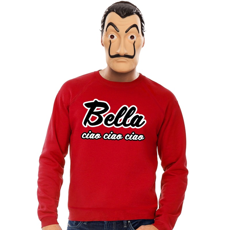 La Casa de Papel masker inclusief rode Bella Ciao trui voor heren