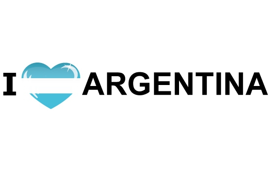 Landen sticker I Love Argentinie