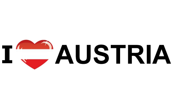 Landen sticker I Love Austria