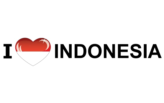 Landen sticker I Love Indonesia