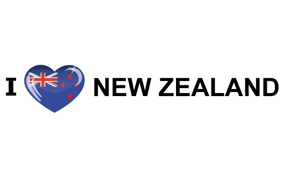 Landen sticker I Love New Zealand