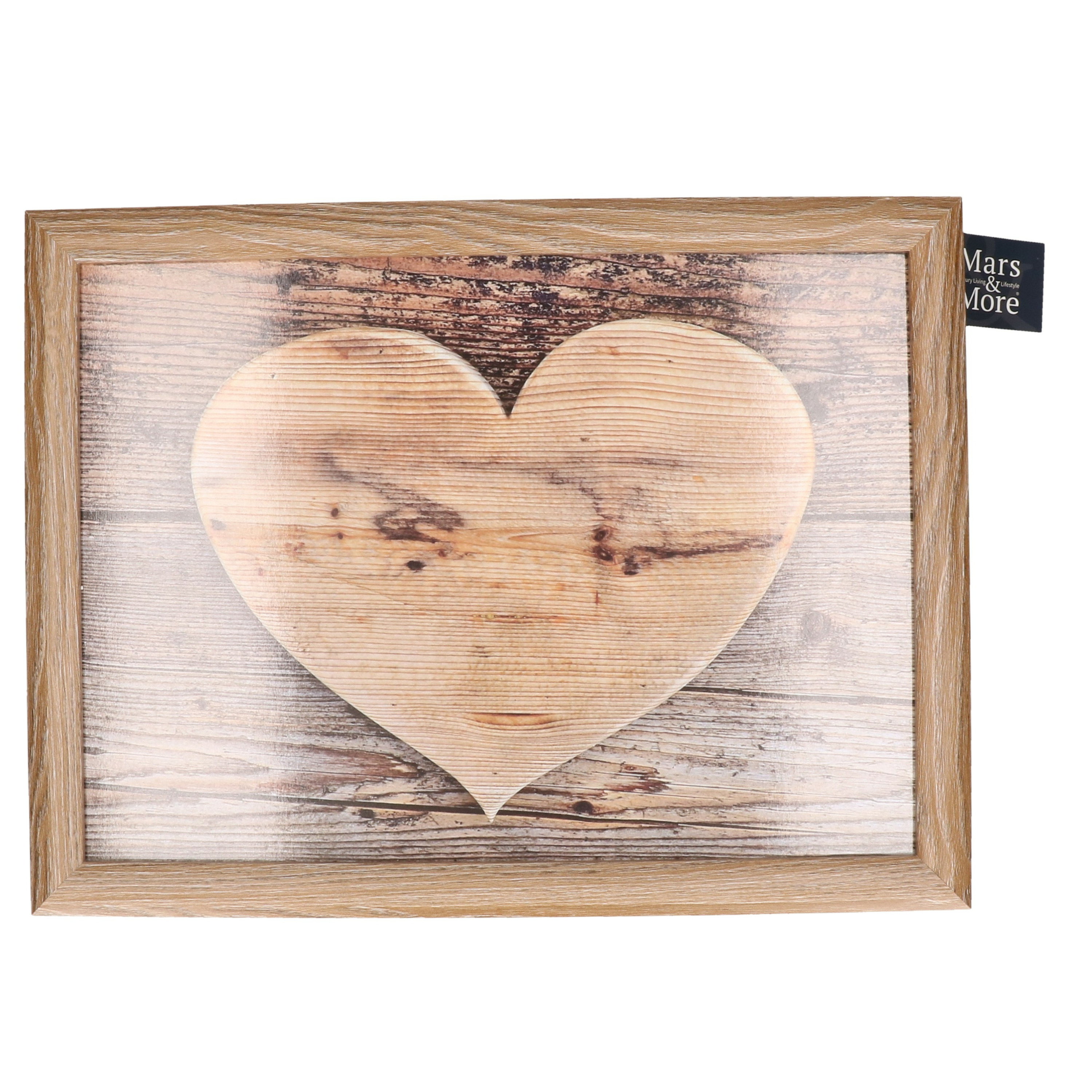 Laptray-schoottafel hart houtprint 43 x 33 cm