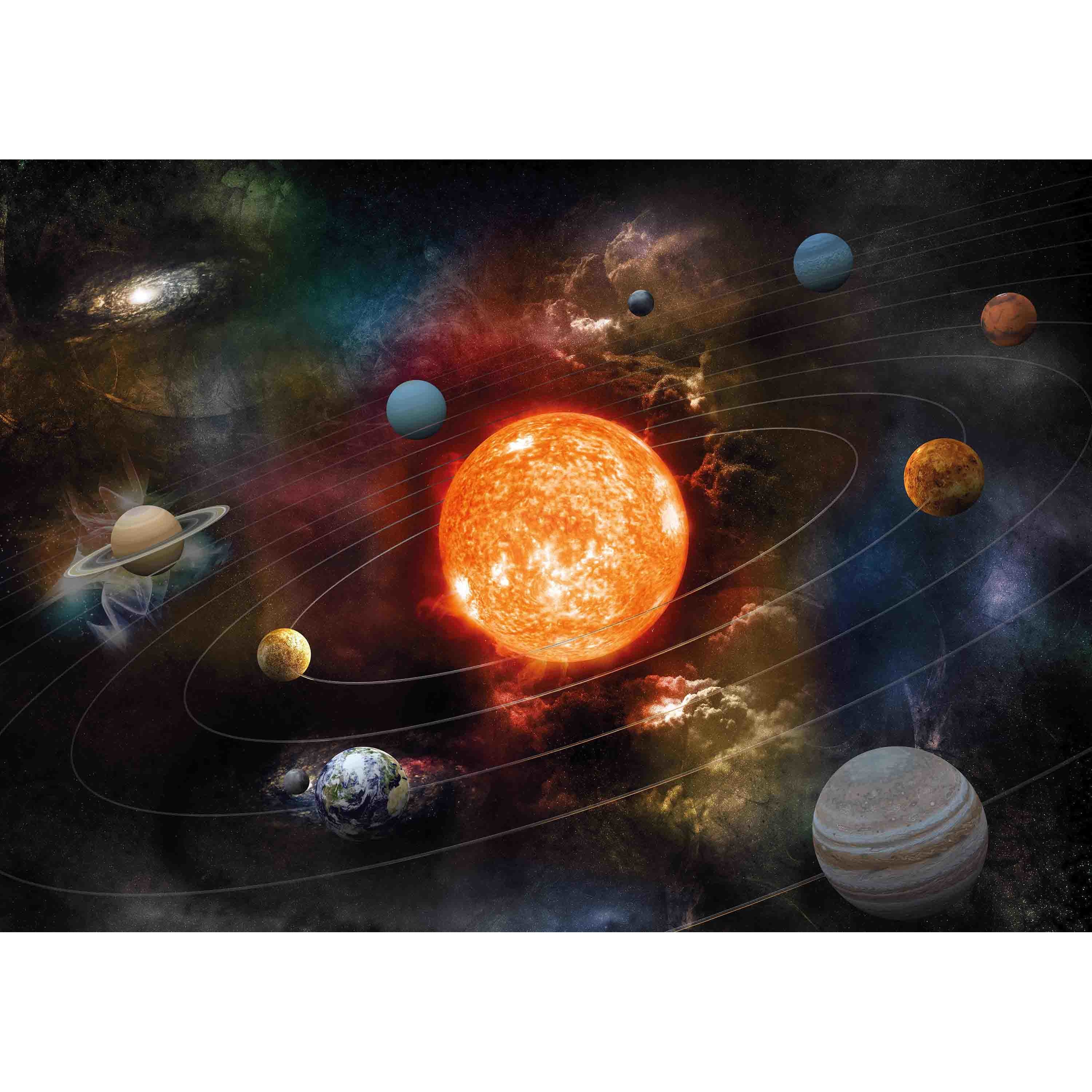 Leerzame melkwegstelsel poster A1 met planeten voor op kinderkamer-school-decoratie 84 x 59 cm
