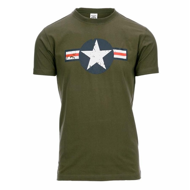 Legergroen USAF t-shirt voor heren