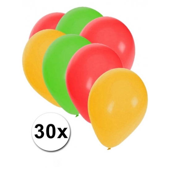 Limburg versiering ballonnen 30 stuks
