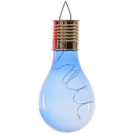 Lumineo Lampbolletje LED blauw solar verlichting 14 cm tuinverlichting