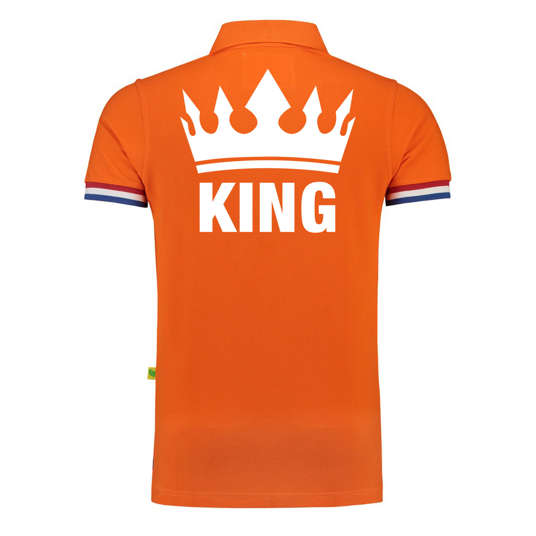 Luxe King poloshirt oranje 200 grams voor heren