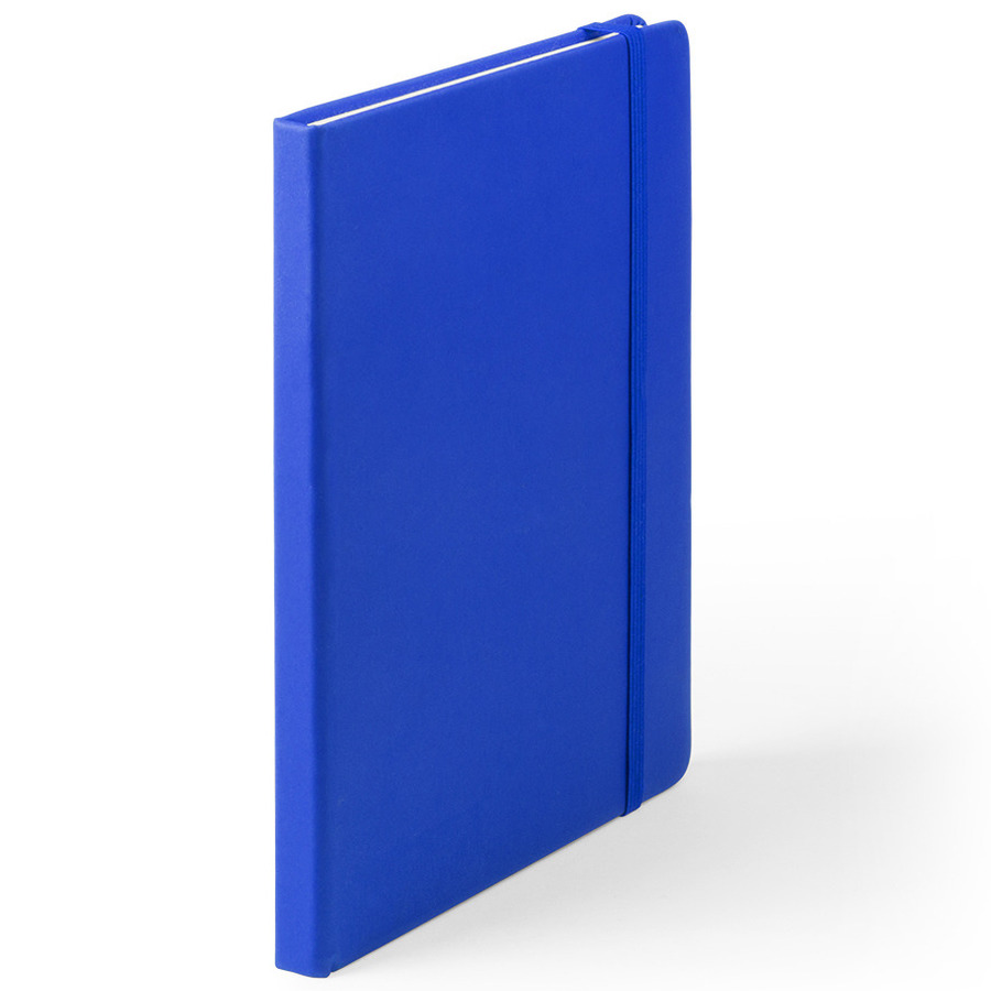 Luxe schriftje-notitieboekje blauw met elastiek A5 formaat