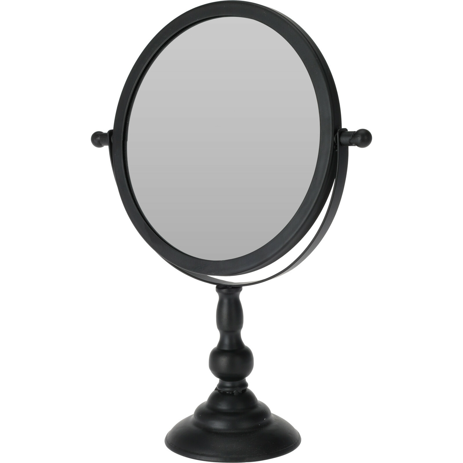 Make-up spiegel-scheerspiegel op voet 25 x 10 x 33 cm zwart