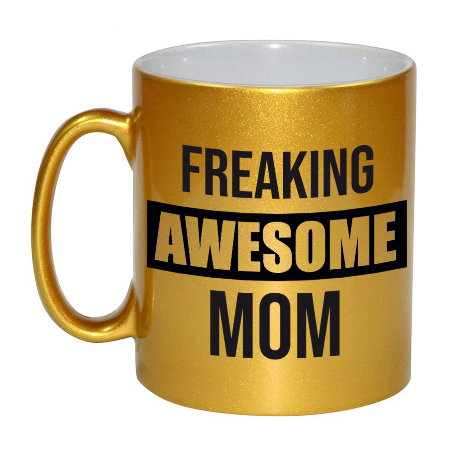 Mama-moeder cadeau mok goud-freaking awesome mom verjaardag-Moederdag