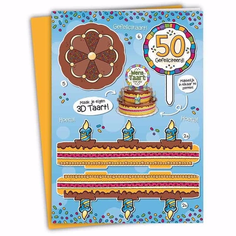 Mega taart voor een 50-jarige verjaardag