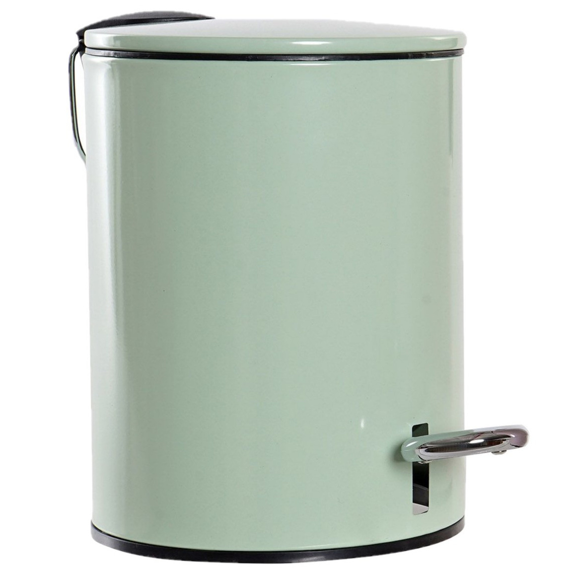 Metalen vuilnisbak-pedaalemmer groen 3 liter 23 cm