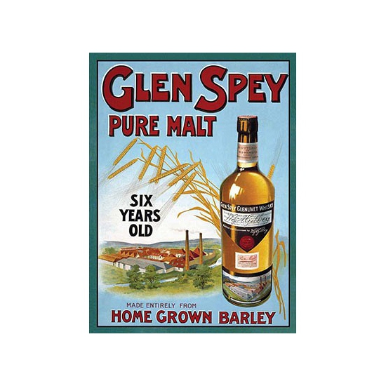 Metalen wand bordje Glen Spey