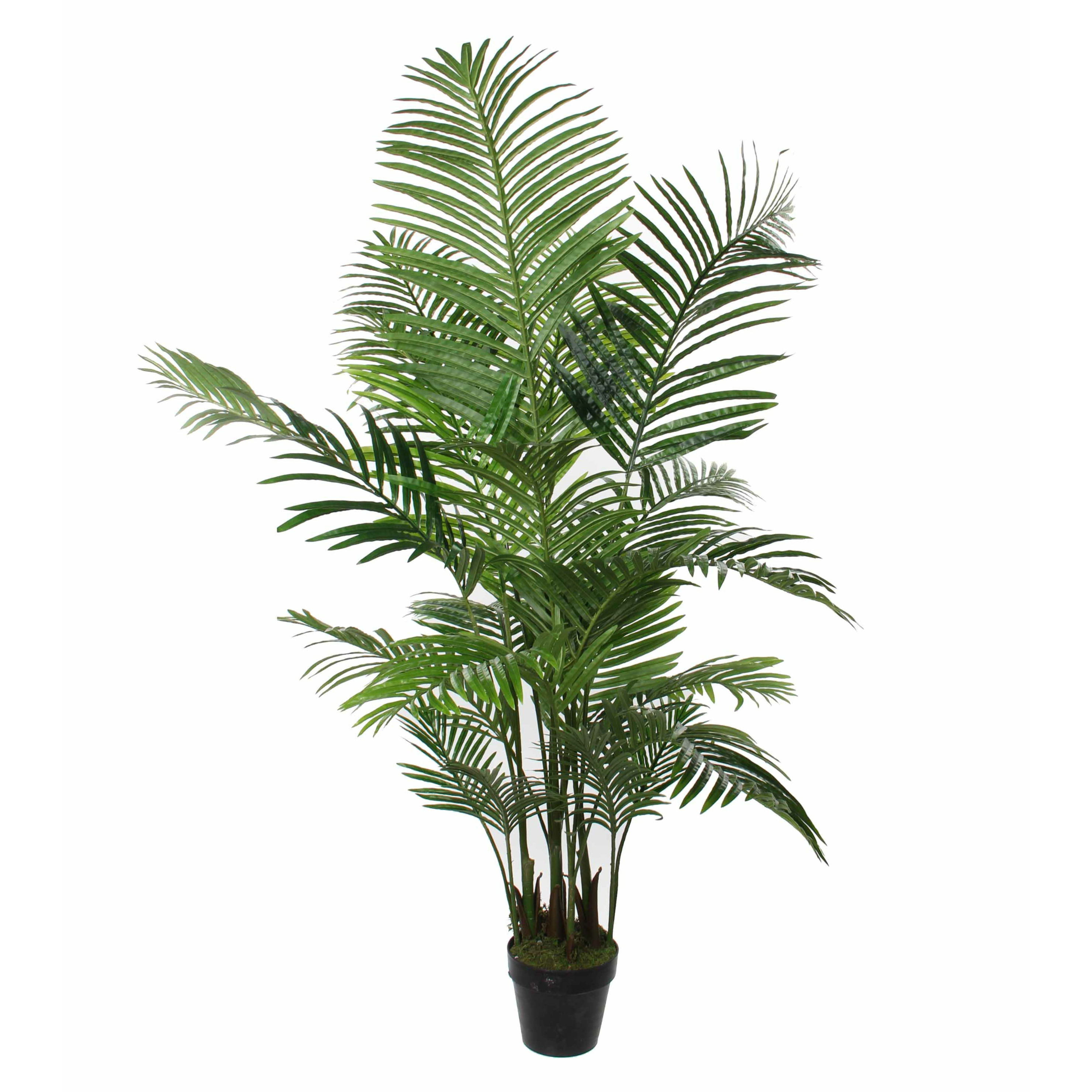 Mica Decorations grote Palm kunstplant groen H130 x D125 cm