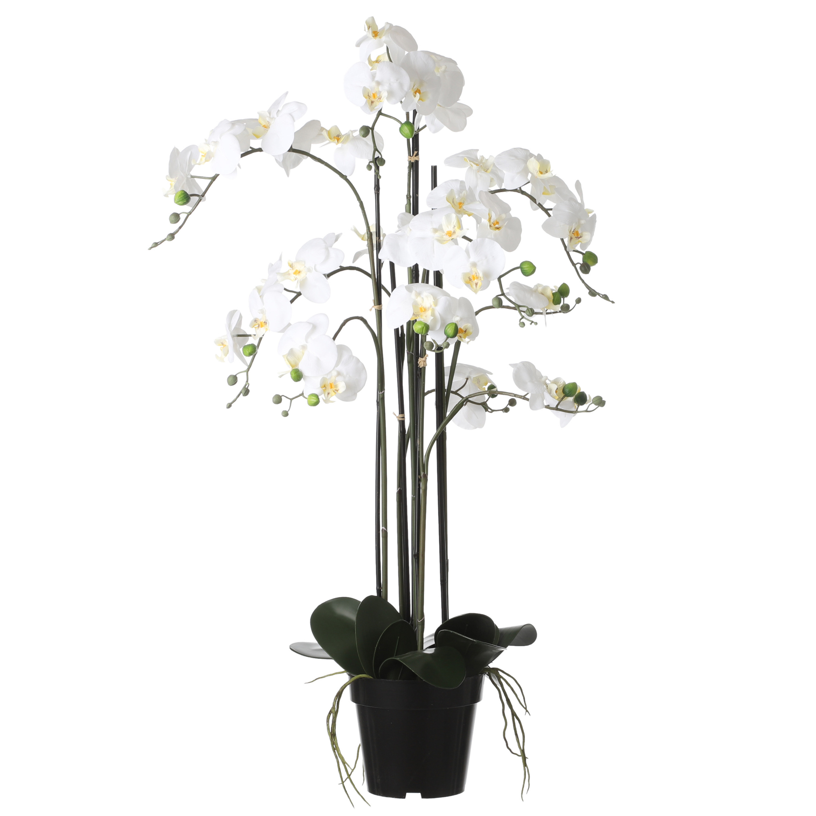 Mica Decorations Orchidee bloem kunstplant parel wit H97 x B19 cm