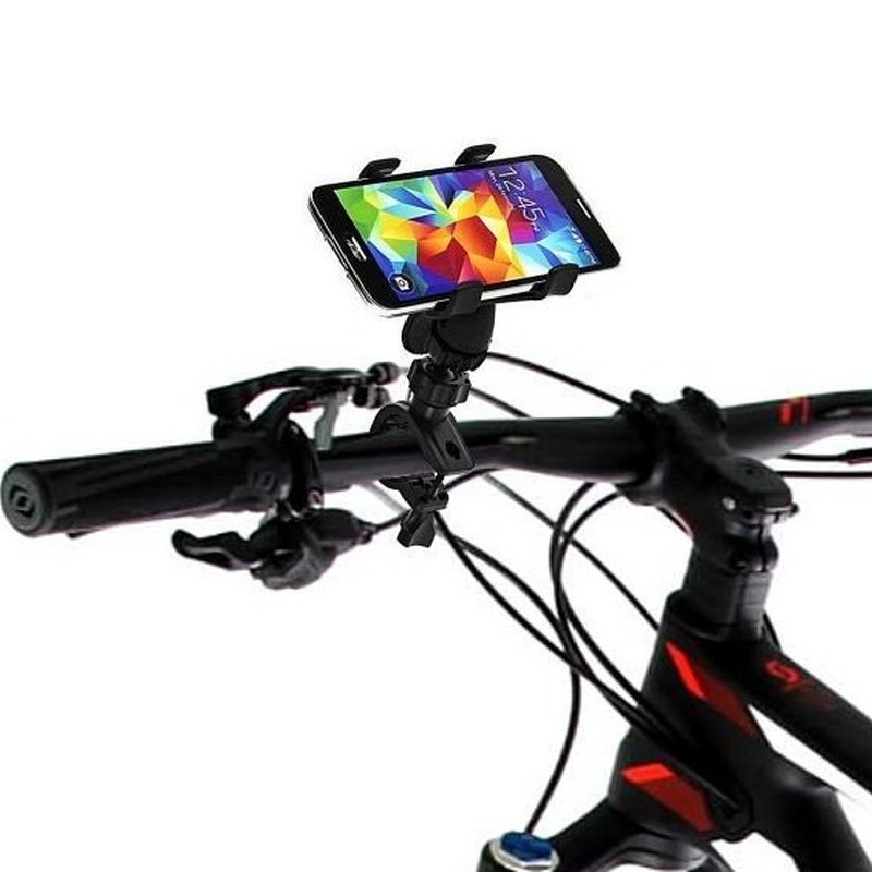 Mobiele telefoon-smartphone standaard voor op de fiets