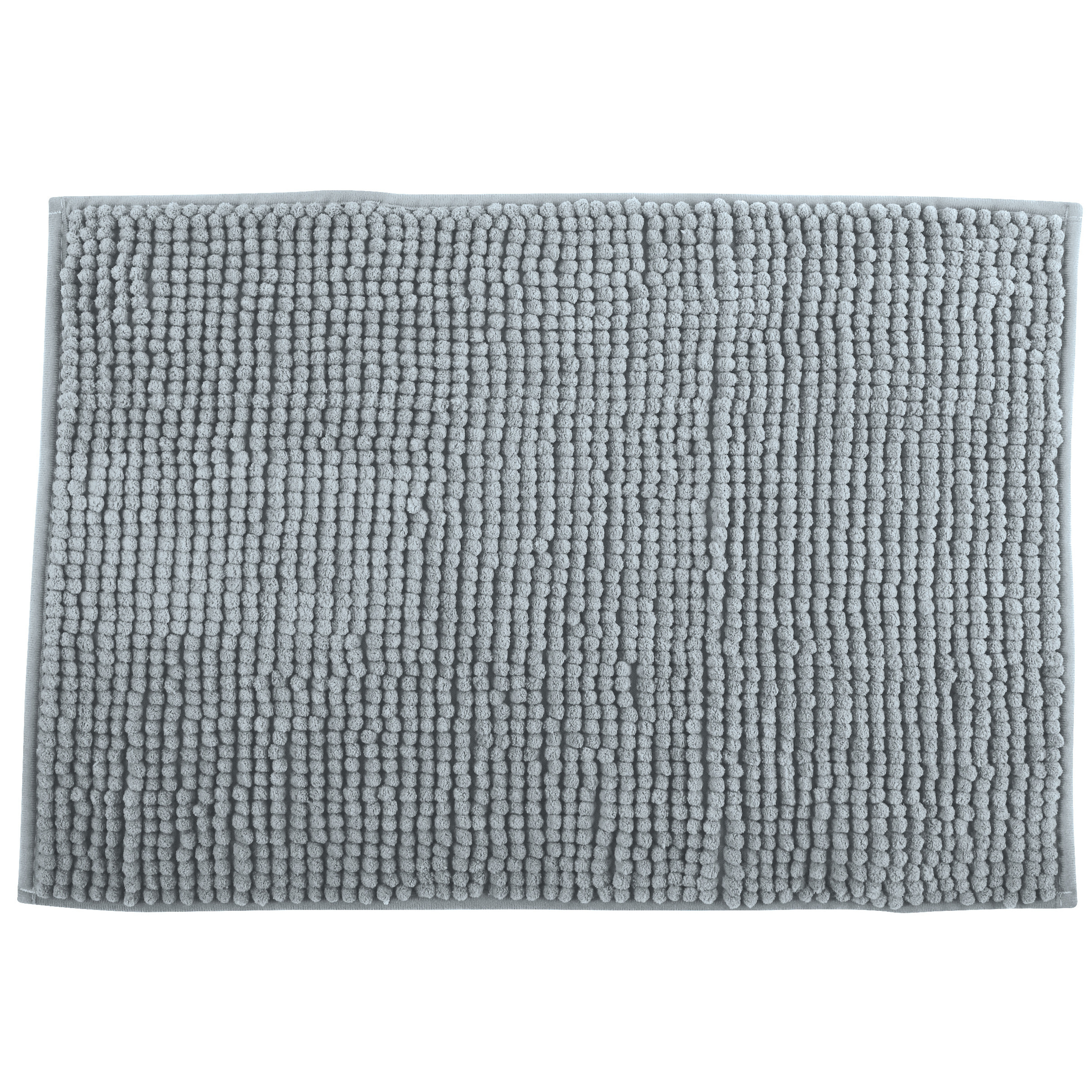 MSV Badkamerkleed-badmat tapijtje voor op de vloer lichtgrijs 40 x 60 cm Microvezel