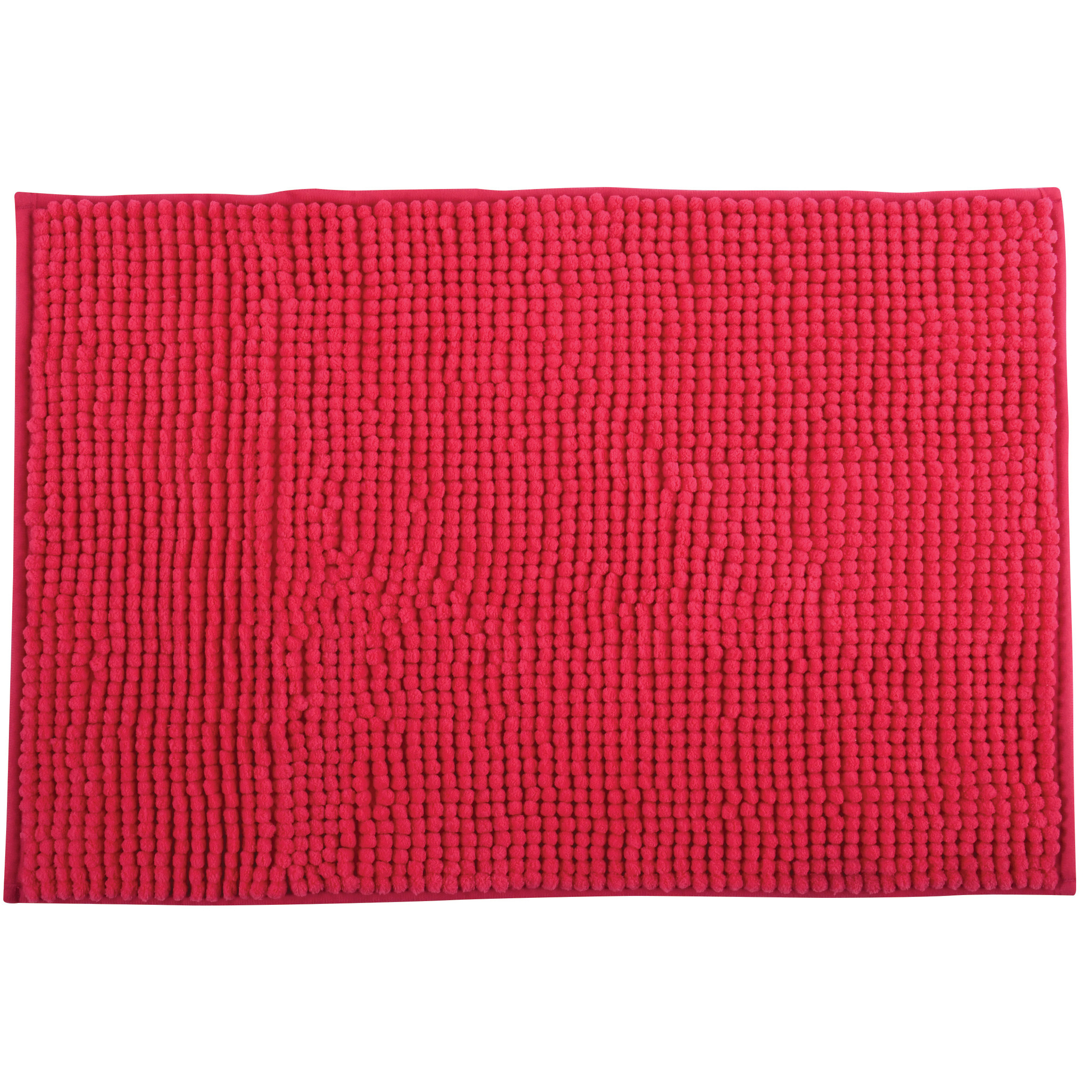 MSV Badkamerkleed-badmat voor op de vloer fuchsia roze 40 x 60 cm Microvezel