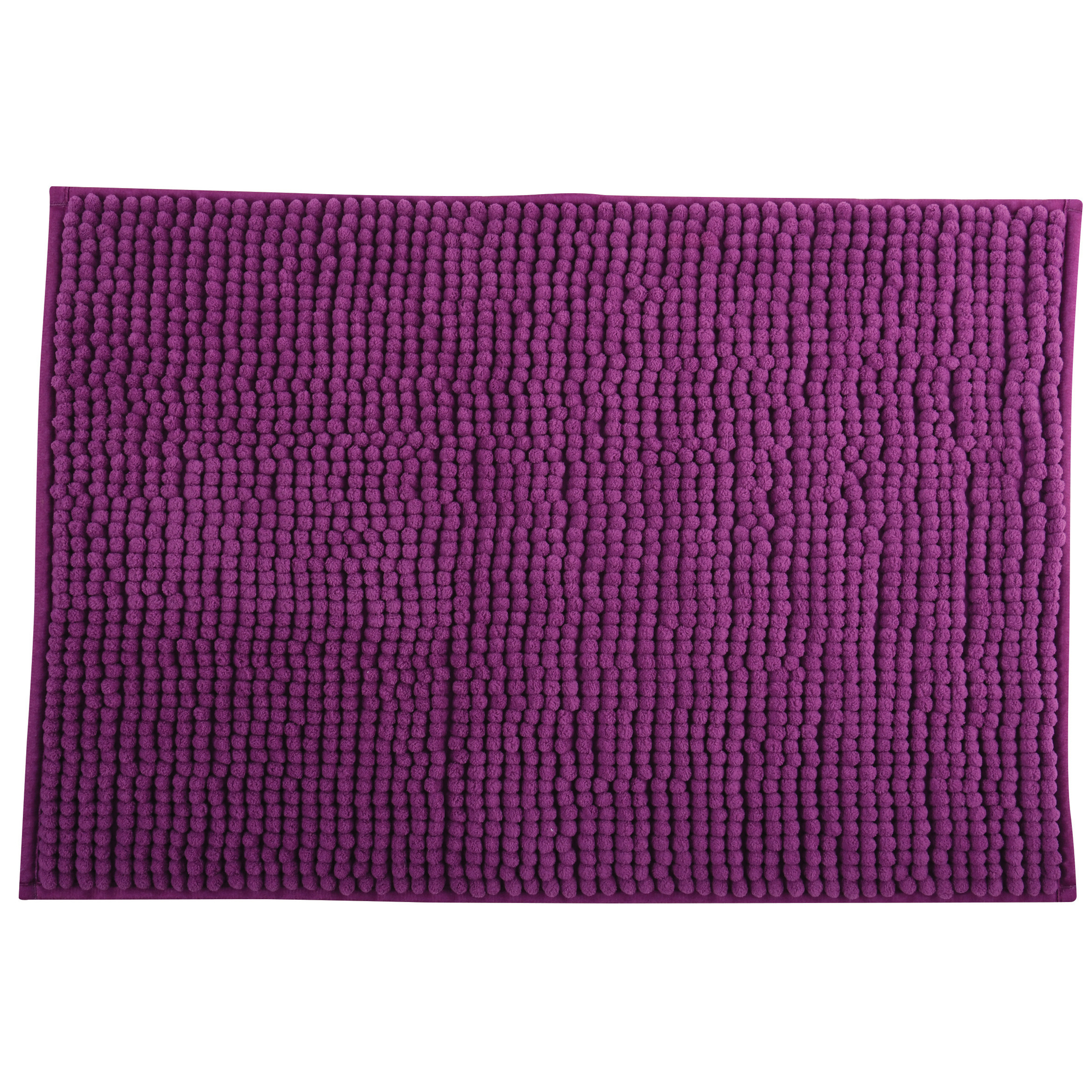 MSV Badkamerkleed-badmat voor op de vloer paars 40 x 60 cm Microvezel
