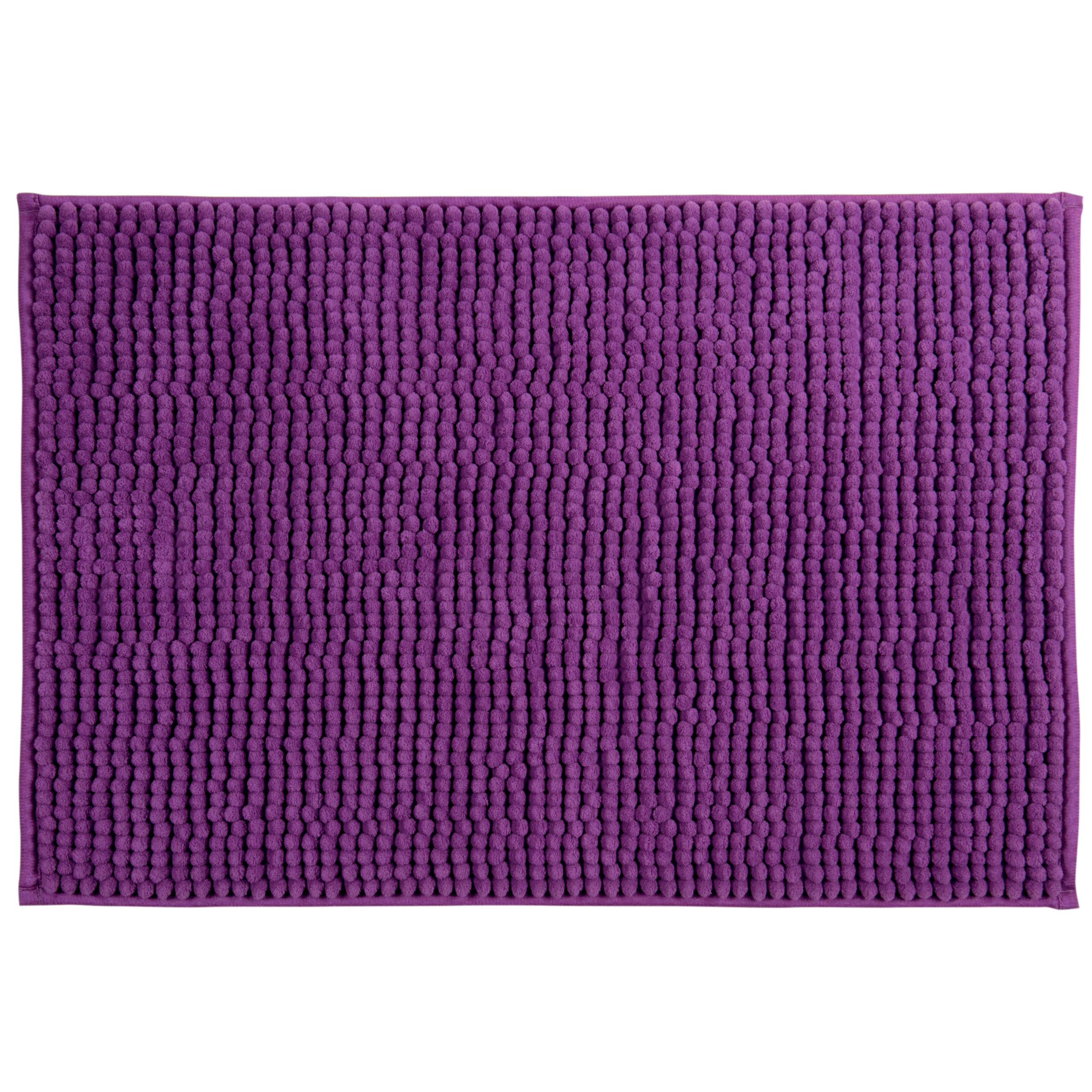 MSV Badkamerkleed-badmat voor op de vloer paars 60 x 90 cm Microvezel